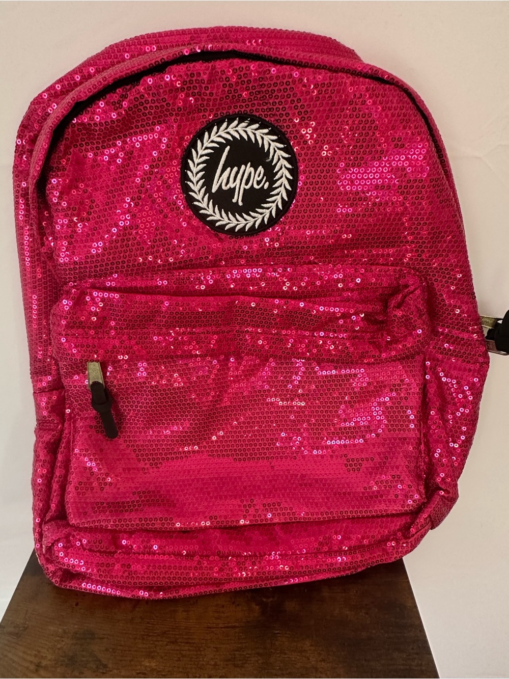 Hype Hot Pink Sequin Backpack